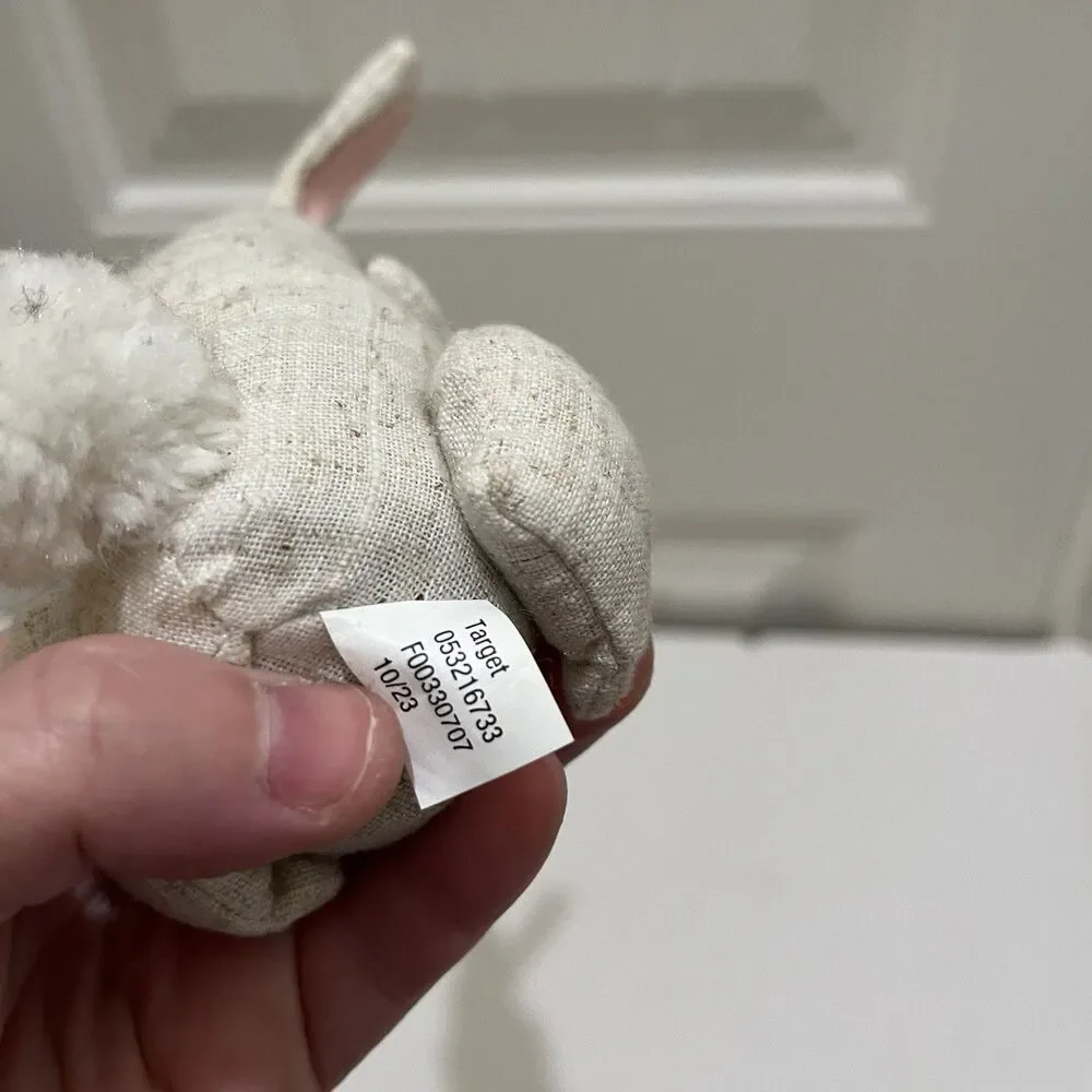 Target Spritz Fabric Canvas Burlap Farmhouse Easter Bunny Rabbit Plush Decor 7
